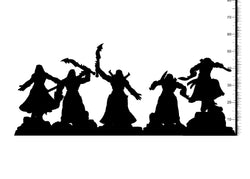 3D Printed Clay Cyanide Serpentmen Set Hyborian Age 28mm-32mm Ragnarok D&D (Online Only)