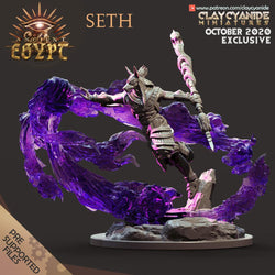 3D Printed Clay Cyanide Seth Egyptian Mythology 28 32 mm D&D (Online Only)