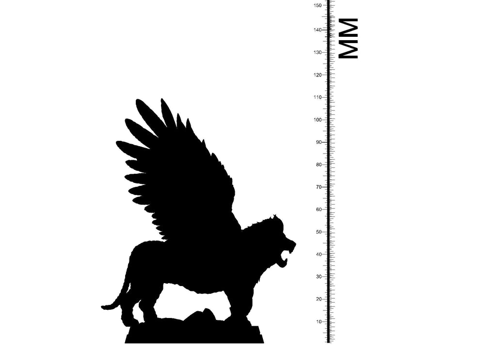 3D Printed Clay Cyanide Shedu Kingdom of Persia 28 32 mm D&D (Online Only)