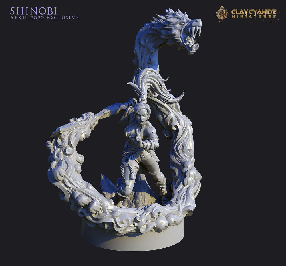 3D Printed Clay Cyanide Shinobi Ragnarok D&D (Online Only)