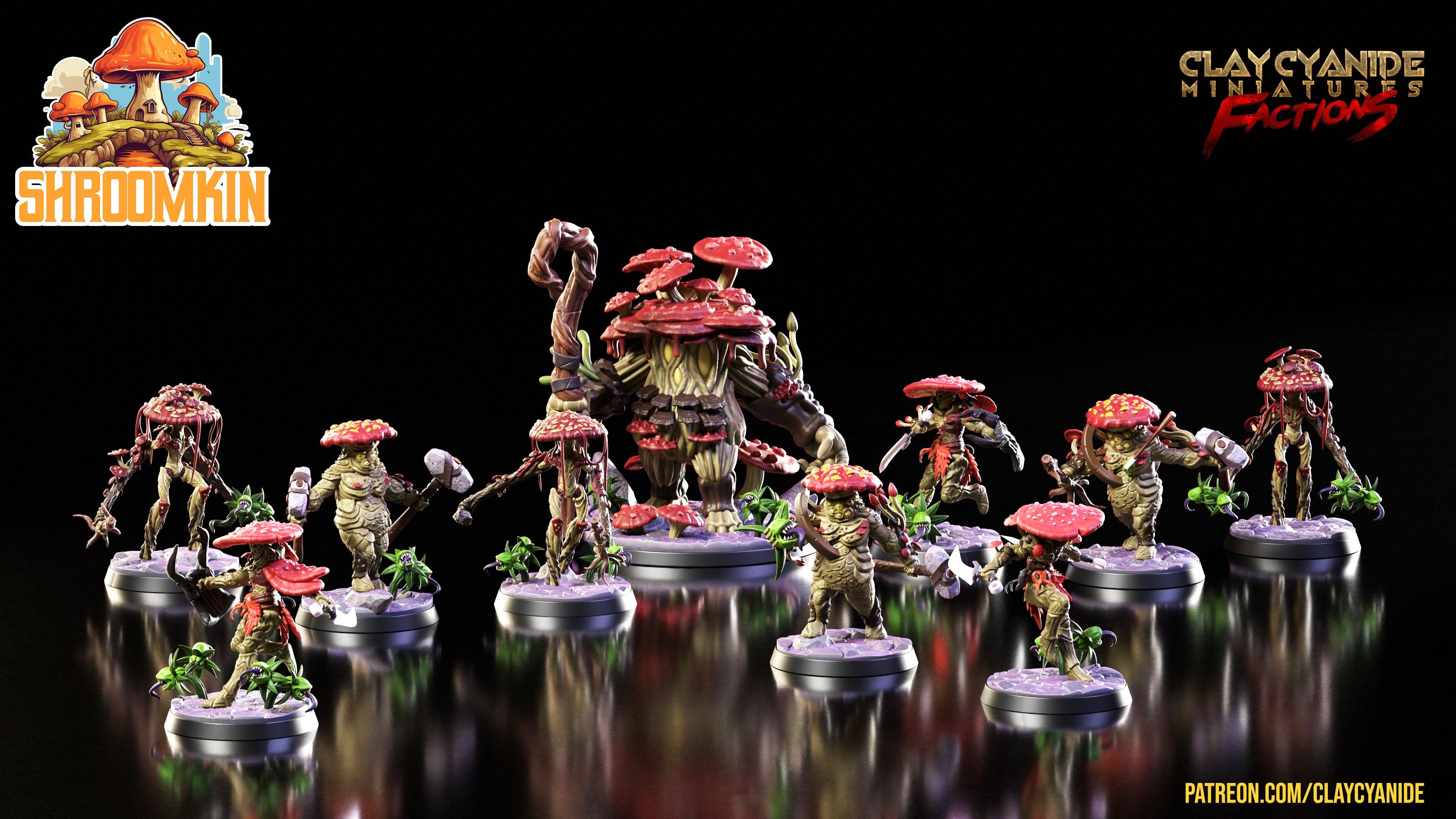 3D Printed Clay Cyanide Shroomkin Factions Tribes 28 32 mm D&D (Online Only)