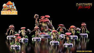 3D Printed Clay Cyanide Shroomkin Factions Tribes 28 32 mm D&D (Online Only)