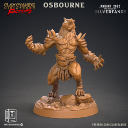 3D Printed Clay Cyanide Silverfangs Guild Werewolf Fox Tribes Factions Ragnarok D&D (Online Only)