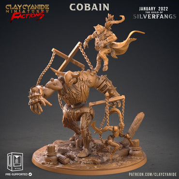 3D Printed Clay Cyanide Silverfangs Guild Werewolf Fox Tribes Factions Ragnarok D&D (Online Only)