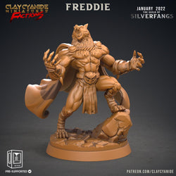 3D Printed Clay Cyanide Silverfangs Guild Werewolf Fox Tribes Factions Ragnarok D&D (Online Only)