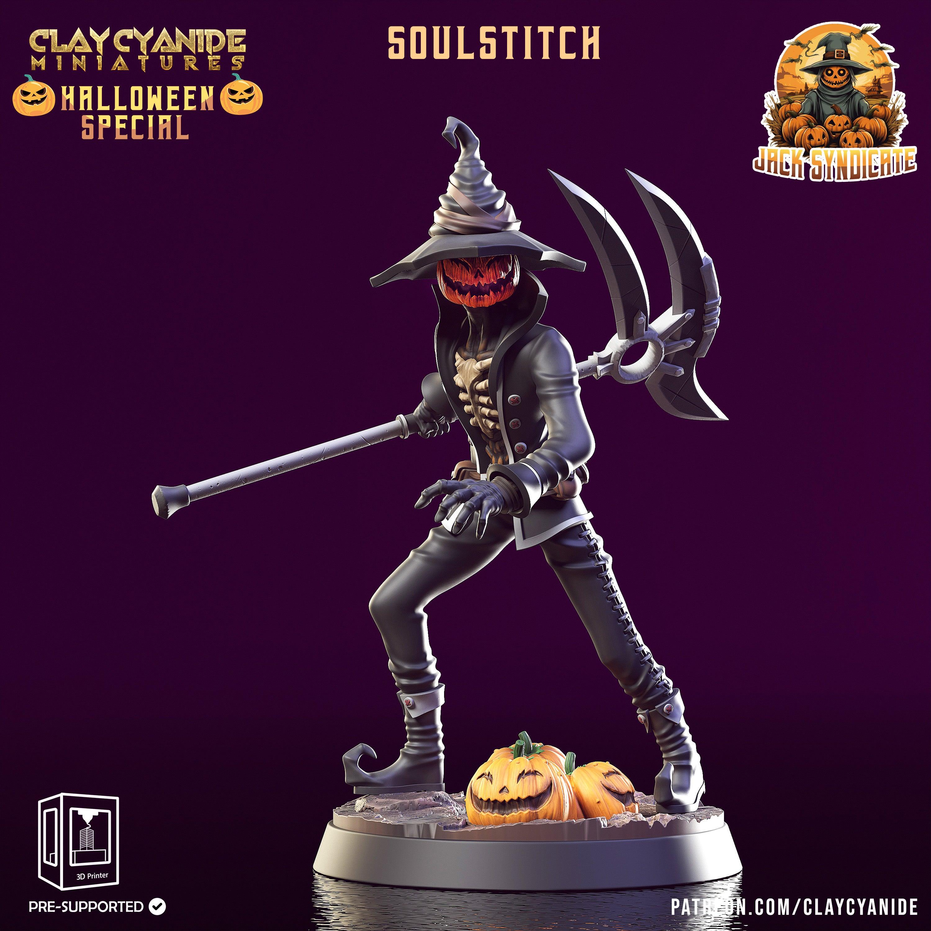 3D Printed Clay Cyanide Soulstitch The Jack Syndicate Set 28 32 mm D&D (Online Only)