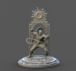 3D Printed Clay Cyanide Sun Tarot Ragnarok D&D (Online Only)