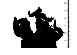 3D Printed Clay Cyanide Tangaroa Maori Mythos 28mm-32mm Ragnarok D&D (Online Only)