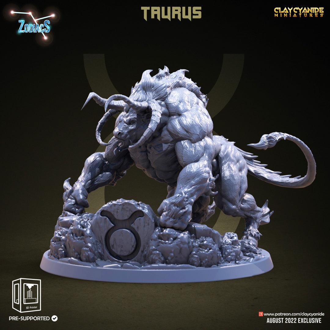 3D Printed Clay Cyanide Taurus Zodics 28mm-32mm Ragnarok D&D (Online Only)