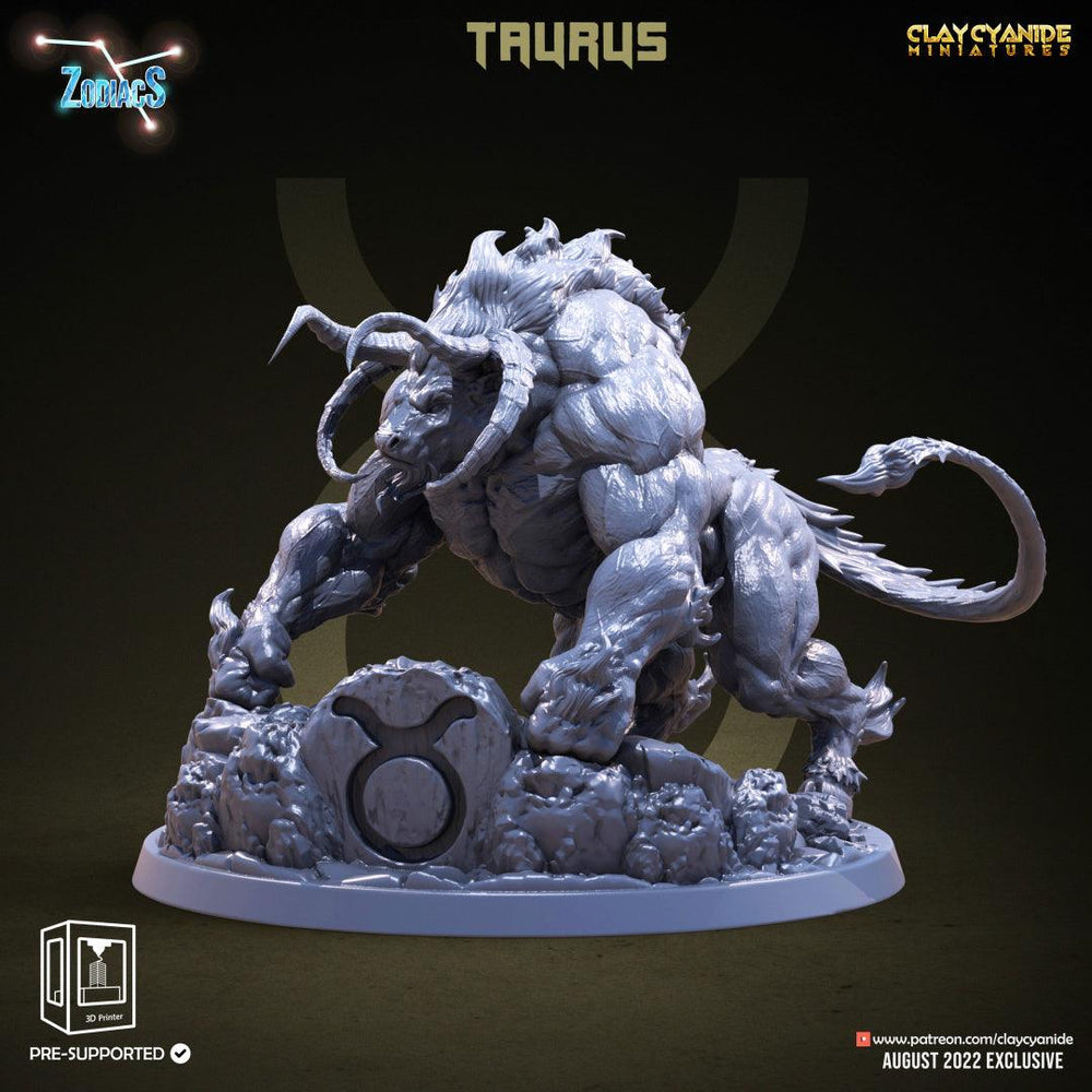 3D Printed Clay Cyanide Taurus Zodics 28mm-32mm Ragnarok D&D (Online Only)