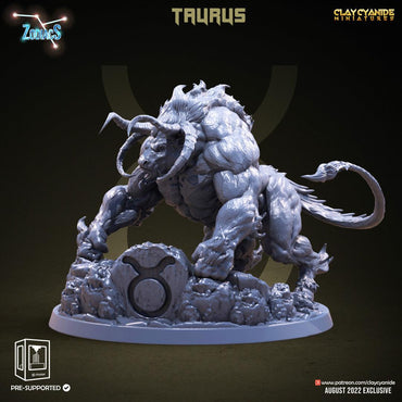 3D Printed Clay Cyanide Taurus Zodics 28mm-32mm Ragnarok D&D (Online Only)