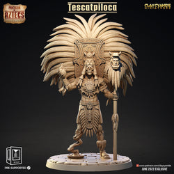 3D Printed Clay Cyanide Tescatpiloca Pantheon of Aztecs Ragnarok D&D (Online Only)