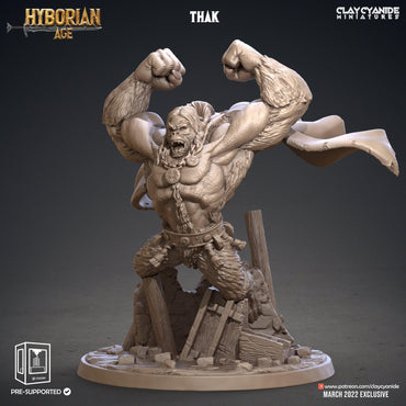 3D Printed Clay Cyanide Thak Hyborean Age Ragnarok D&D (Online Only)