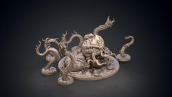 3D Printed Clay Cyanide Thaug Tentacle Monster Hyborean Age 28mm -32mm Ragnarok D&D (Online Only)