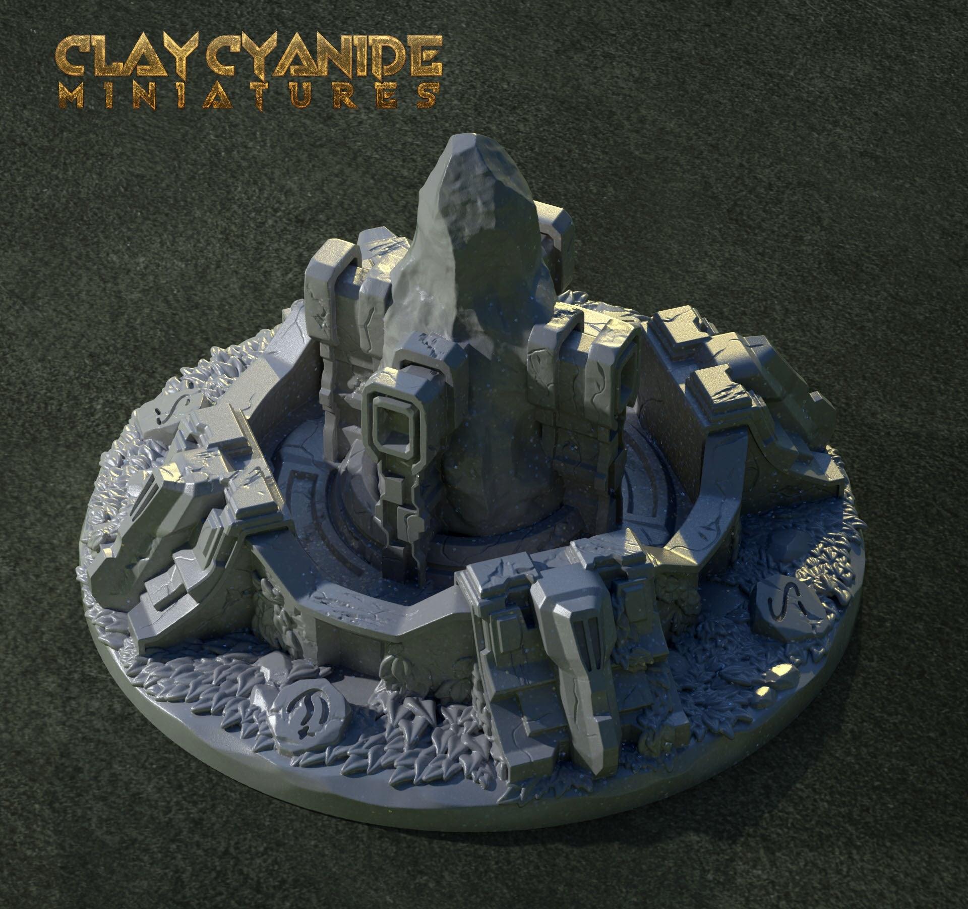 3D Printed Clay Cyanide The Altar of Wind 28mm-32mm Ragnarok D&D (Online Only)