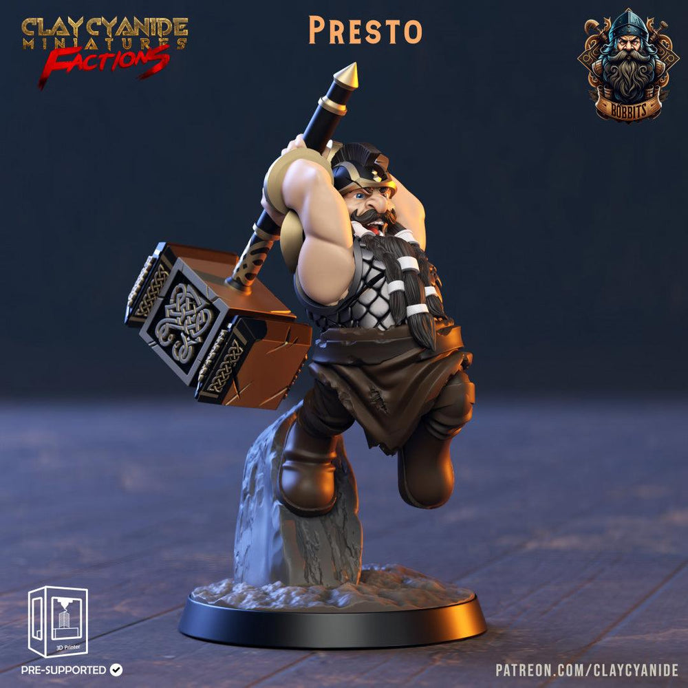 3D Printed Clay Cyanide The Bobbits Factions Ragnarok D&D (Online Only)