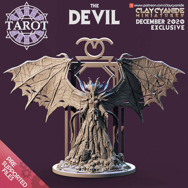 3D Printed Clay Cyanide The Devil Tarot Ragnarok D&D (Online Only)