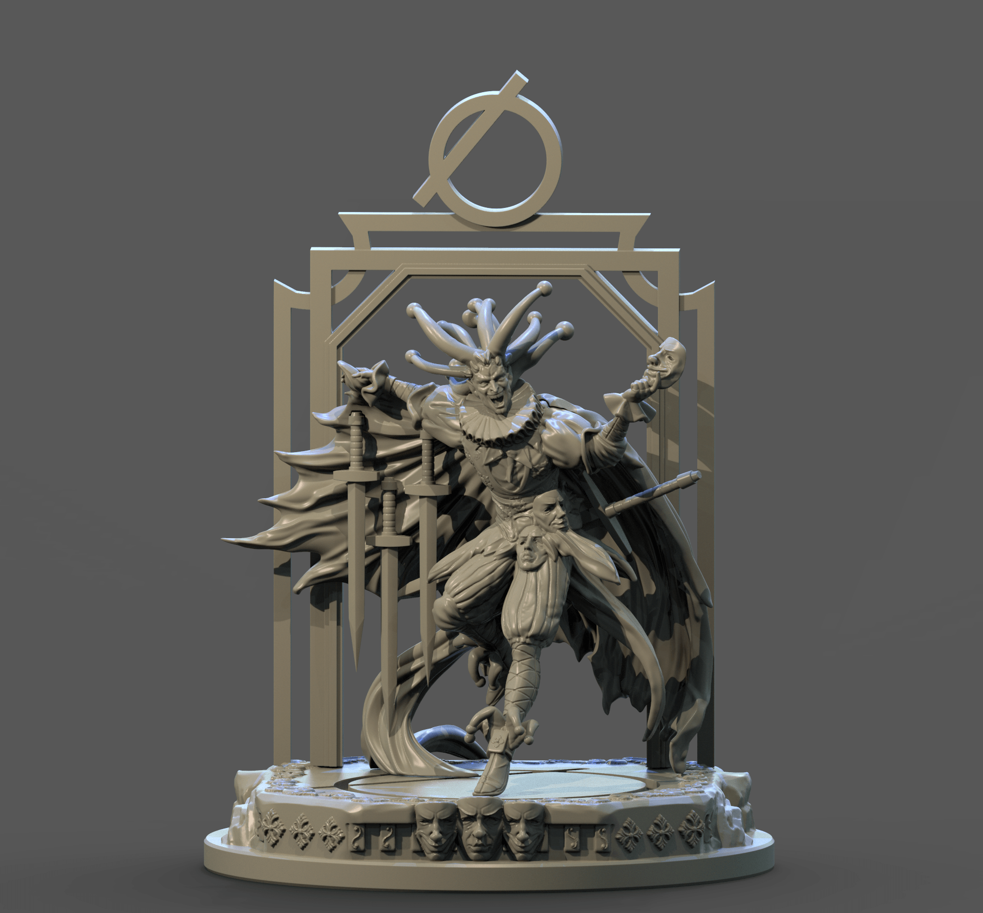 3D Printed Clay Cyanide The Fool Tarot Ragnarok D&D (Online Only)