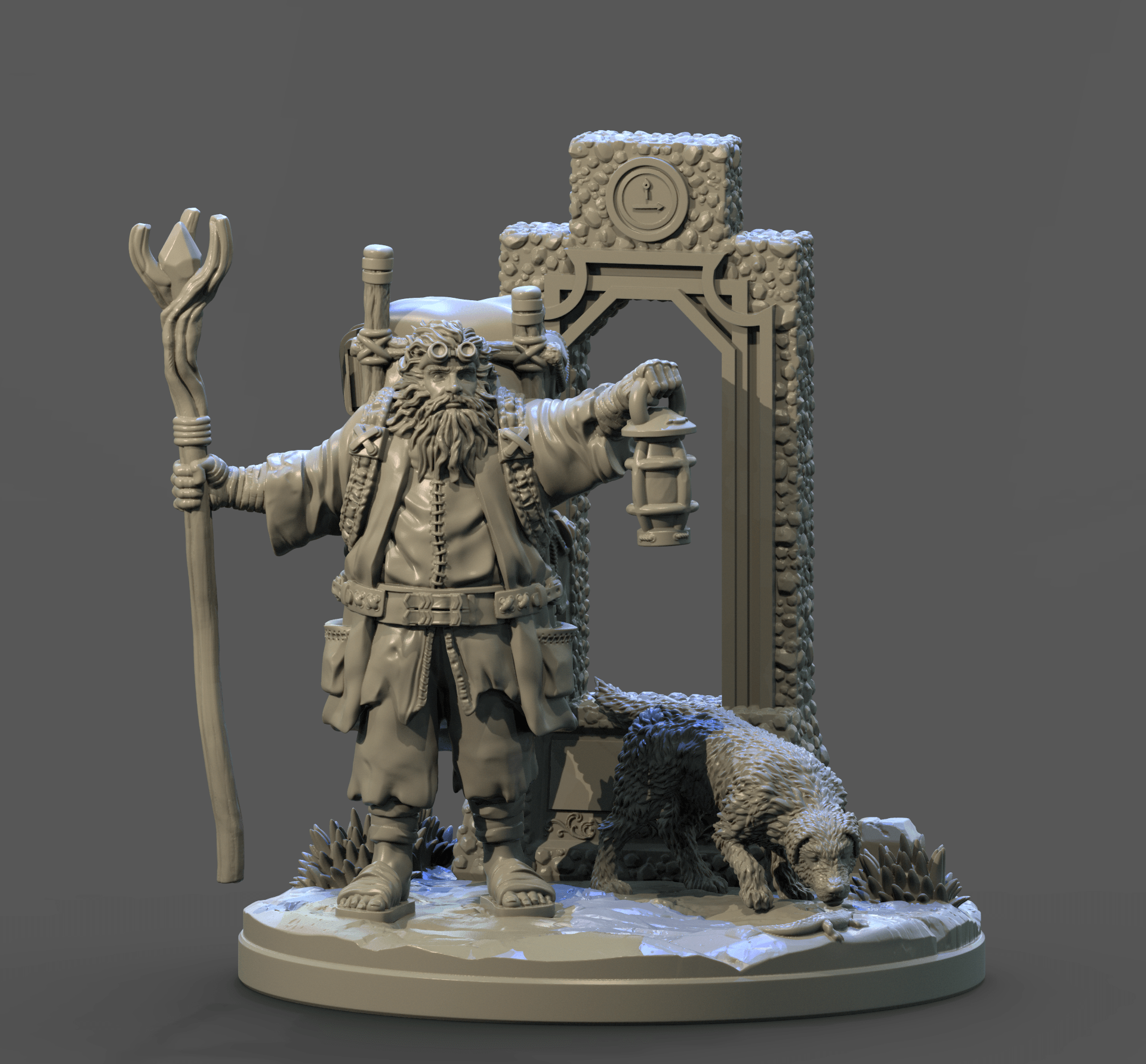 3D Printed Clay Cyanide The Hermit Tarot Ragnarok D&D (Online Only)