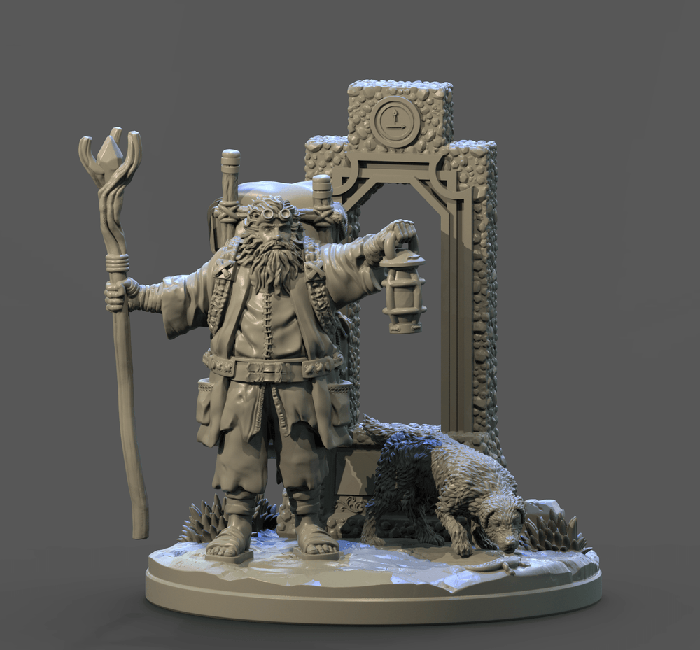 3D Printed Clay Cyanide The Hermit Tarot Ragnarok D&D (Online Only)