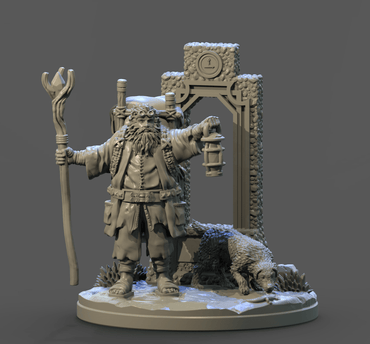 3D Printed Clay Cyanide The Hermit Tarot Ragnarok D&D (Online Only)