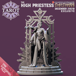 3D Printed Clay Cyanide The High Priestess Ragnarok D&D (Online Only)