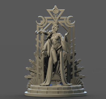 3D Printed Clay Cyanide The High Priestess Tarot Ragnarok D&D (Online Only)