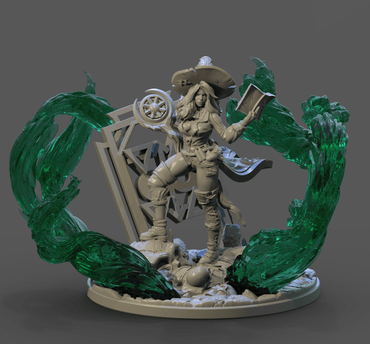 3D Printed Clay Cyanide The Magician Tarot Ragnarok D&D (Online Only)