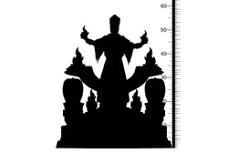 3D Printed Clay Cyanide Thot-Amon and Throne Hyborean Age Ragnarok D&D (Online Only)