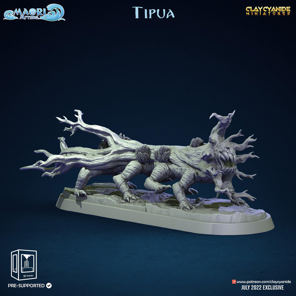 3D Printed Clay Cyanide Tipua Tree and Shell Set Maori Mythos 28mm-32mm Ragnarok D&D (Online Only)