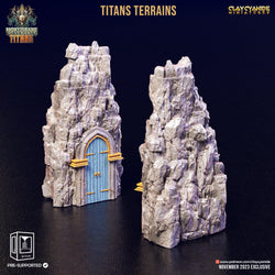 3D Printed Clay Cyanide Titan Terrain Set Mortisbane Titans Set 28 32 mm D&D (Online Only)