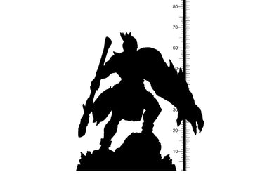 3D Printed Clay Cyanide Tumatauenga Maori Mythos 28mm-32mm Ragnarok D&D (Online Only)