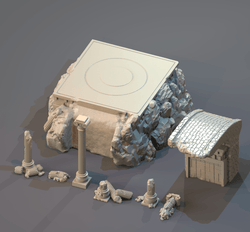 3D Printed Clay Cyanide Typhon Greek Myth Gods and Goddesses Ragnarok D&D (Online Only)