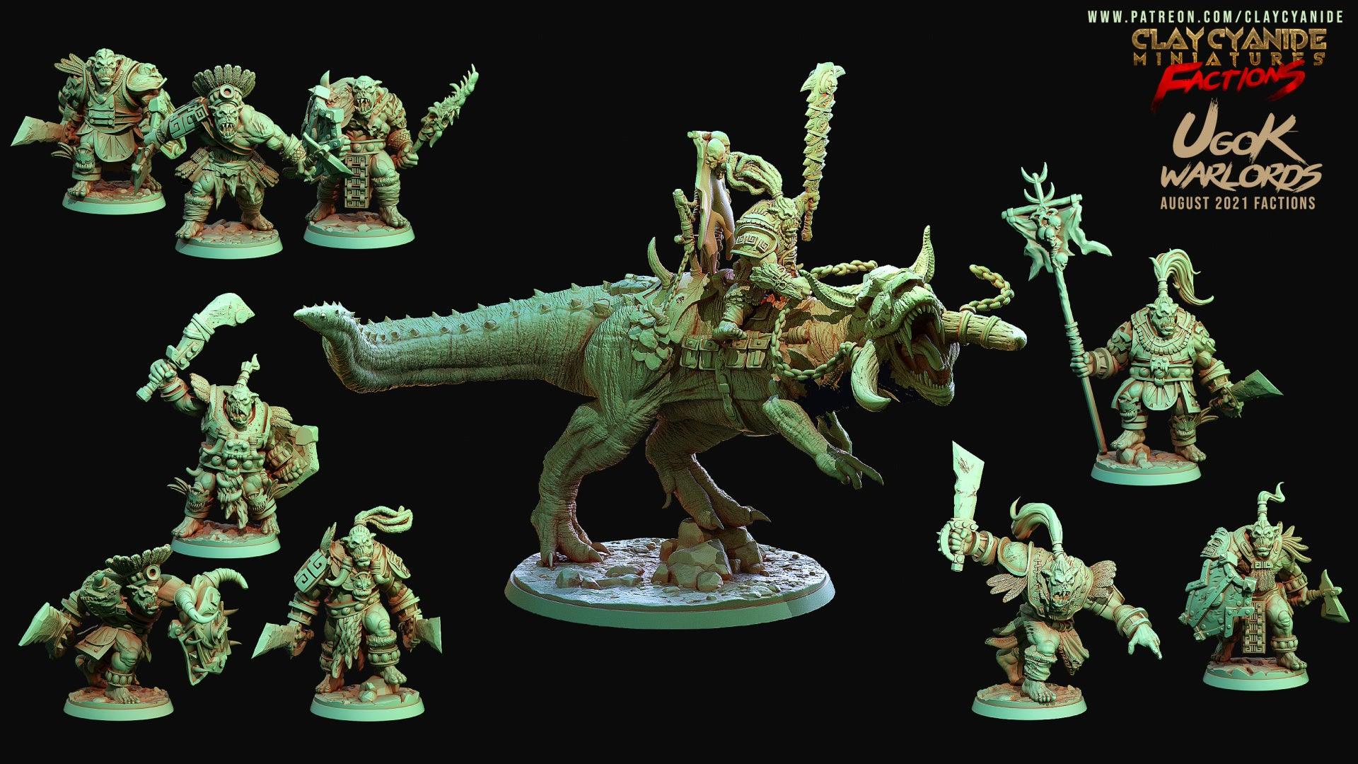 3D Printed Clay Cyanide Ugok Warlords Orks Tribes Factions Ragnarok D&D (Online Only)
