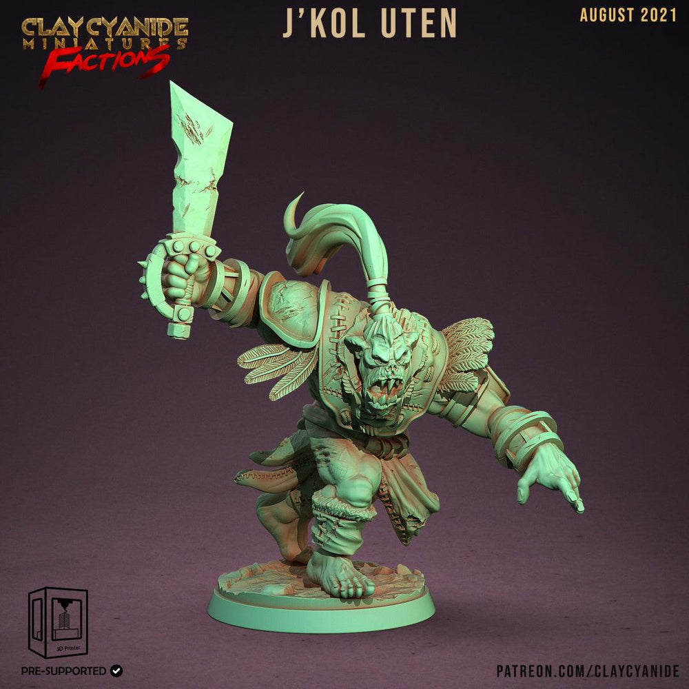 3D Printed Clay Cyanide Ugok Warlords Orks Tribes Factions Ragnarok D&D (Online Only)