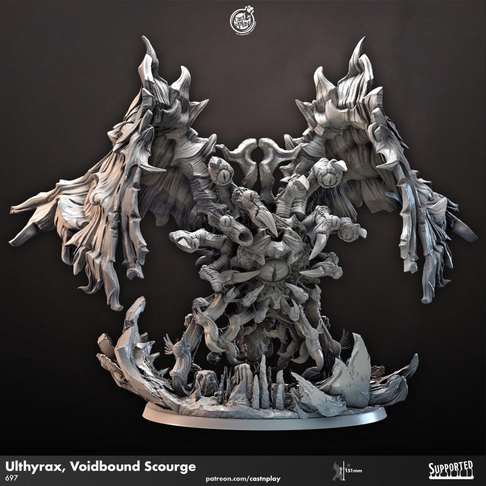 3D Printed Clay Cyanide Ulthyrax, Voidbound Scourge 28 32 mm D&D (Online Only)