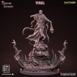 3D Printed Clay Cyanide Virgil Dante's Inferno 28mm-32mm Ragnarok D&D (Online Only)