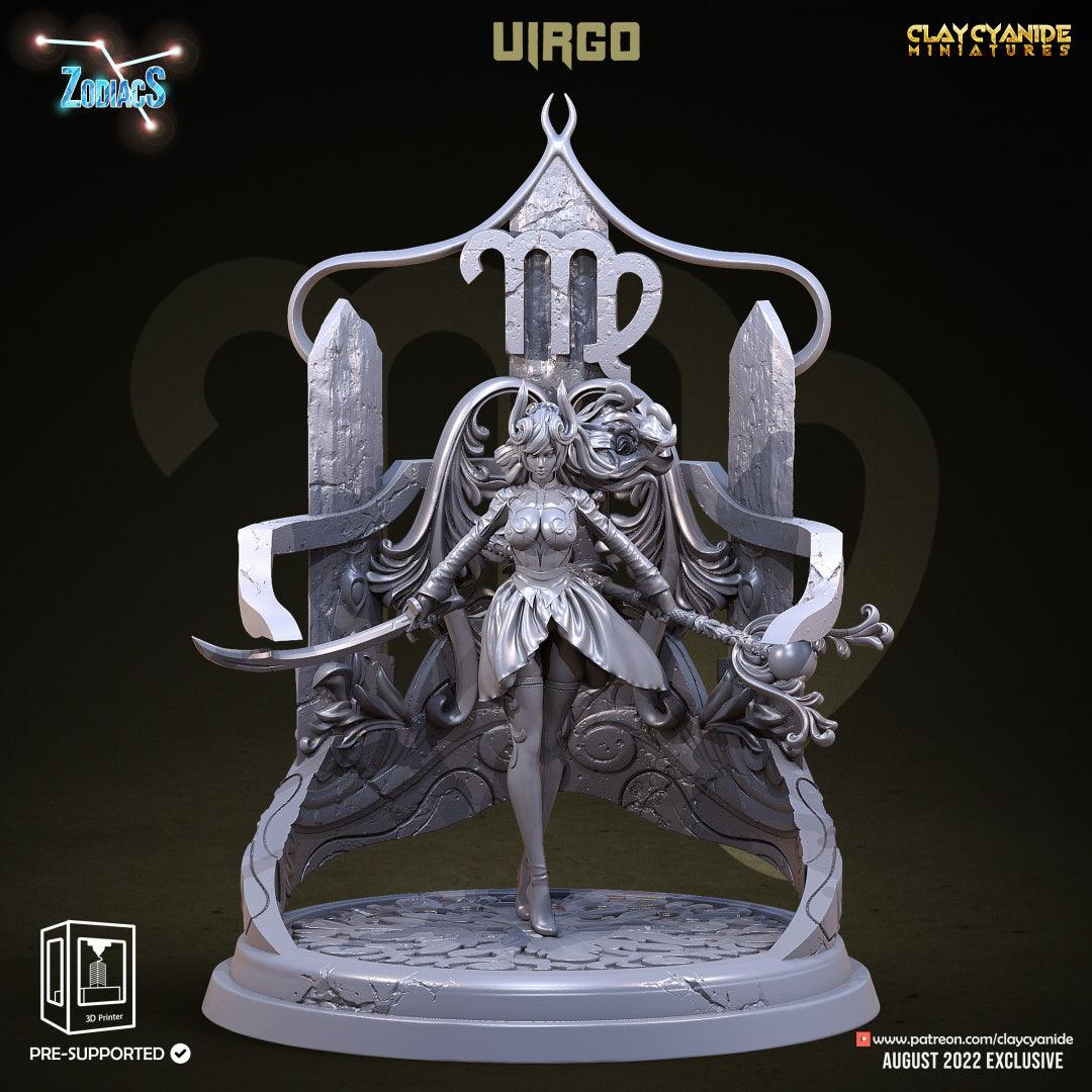 3D Printed Clay Cyanide Virgo Zodics 28mm-32mm Ragnarok D&D (Online Only)
