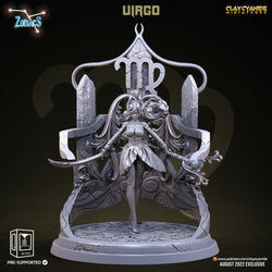 3D Printed Clay Cyanide Virgo Zodics 28mm-32mm Ragnarok D&D (Online Only)