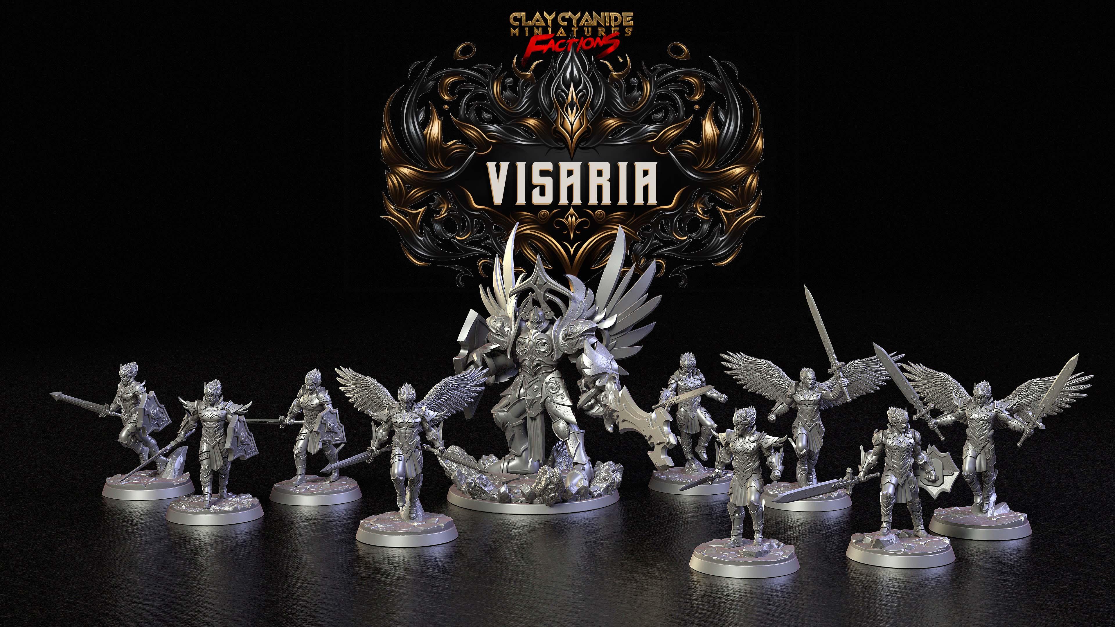 3D Printed Clay Cyanide Visarian Nobles Factions Ragnarok D&D (Online Only)