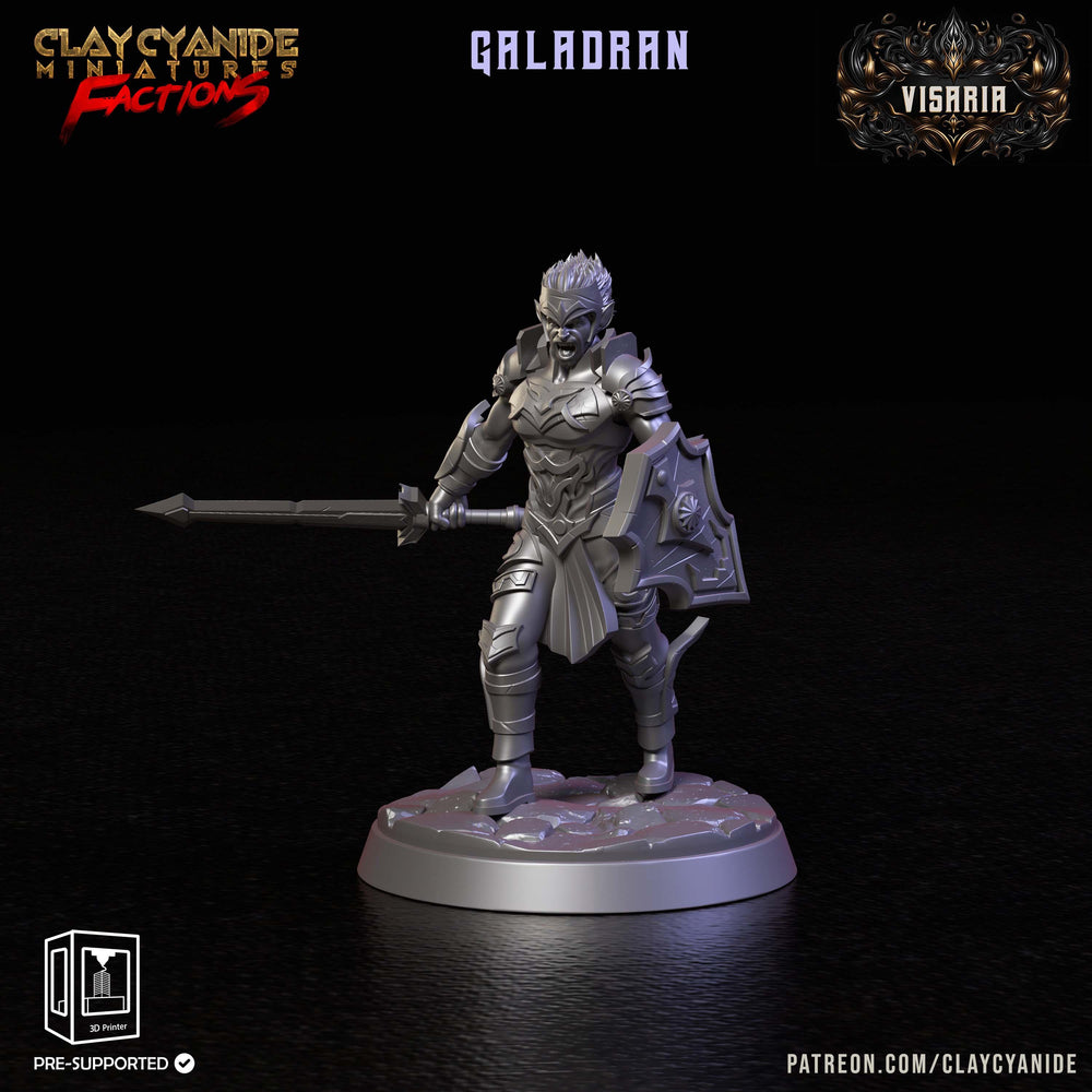 3D Printed Clay Cyanide Visarian Nobles Factions Ragnarok D&D (Online Only)