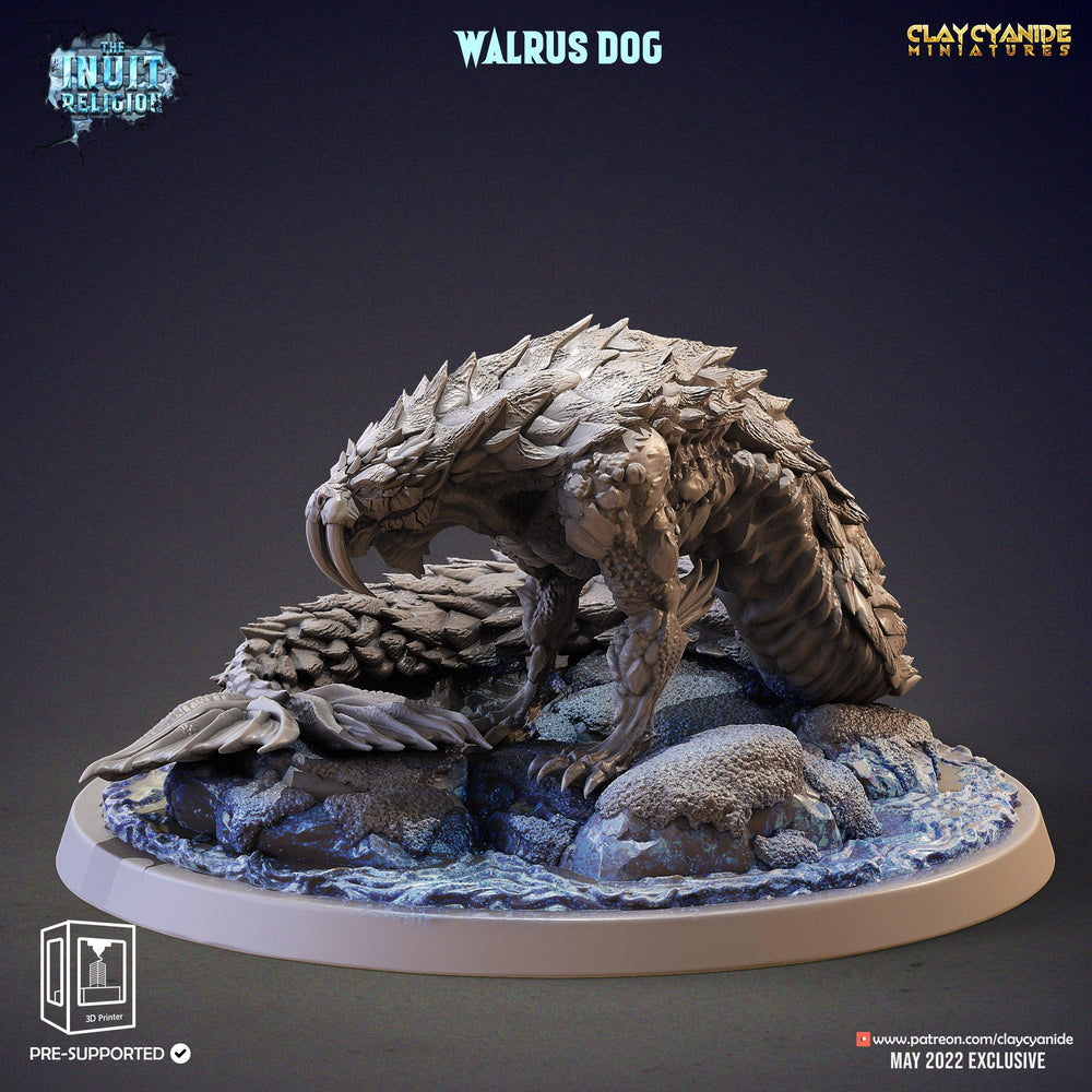 3D Printed Clay Cyanide Walrus Dog Inuit Religion Ragnarok D&D (Online Only)