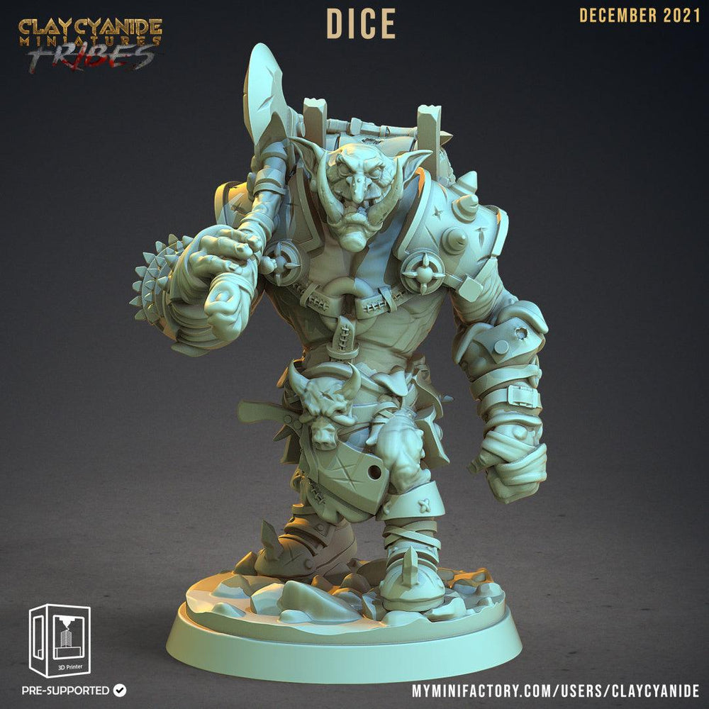 3D Printed Clay Cyanide War Trolls Tribes Factions Ragnarok D&D (Online Only)