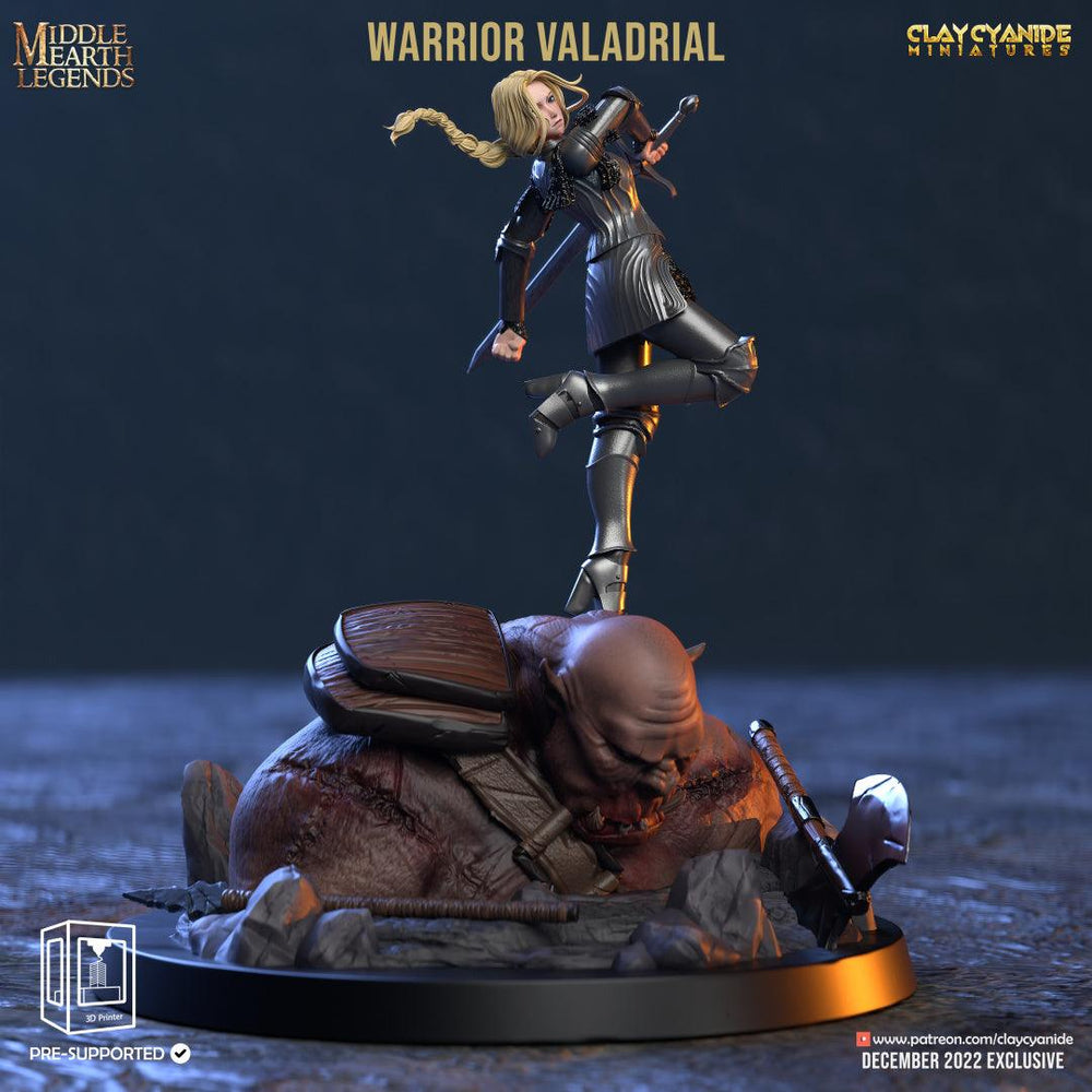 3D Printed Clay Cyanide Warrior Valadrial Middle Earth Legends D&D (Online Only)