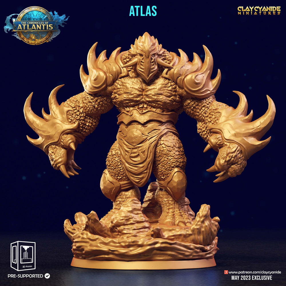 3D Printed Clay Cyanide Water Berserker The Chronicles of Atlantis 28 32 mm D&D (Online Only)