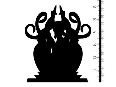 3D Printed Clay Cyanide Weletecora Ethiopian Mythos 28 32 mm D&D (Online Only)