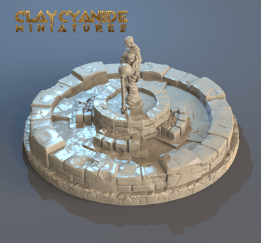 3D Printed Clay Cyanide Well of Confusion 28mm-32mm Ragnarok D&D (Online Only)