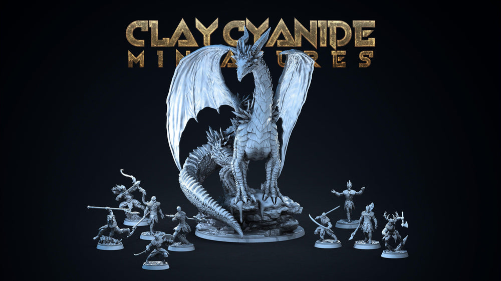 3D Printed Clay Cyanide White Runners Factions Tribes Ragnarok D&D (Online Only)
