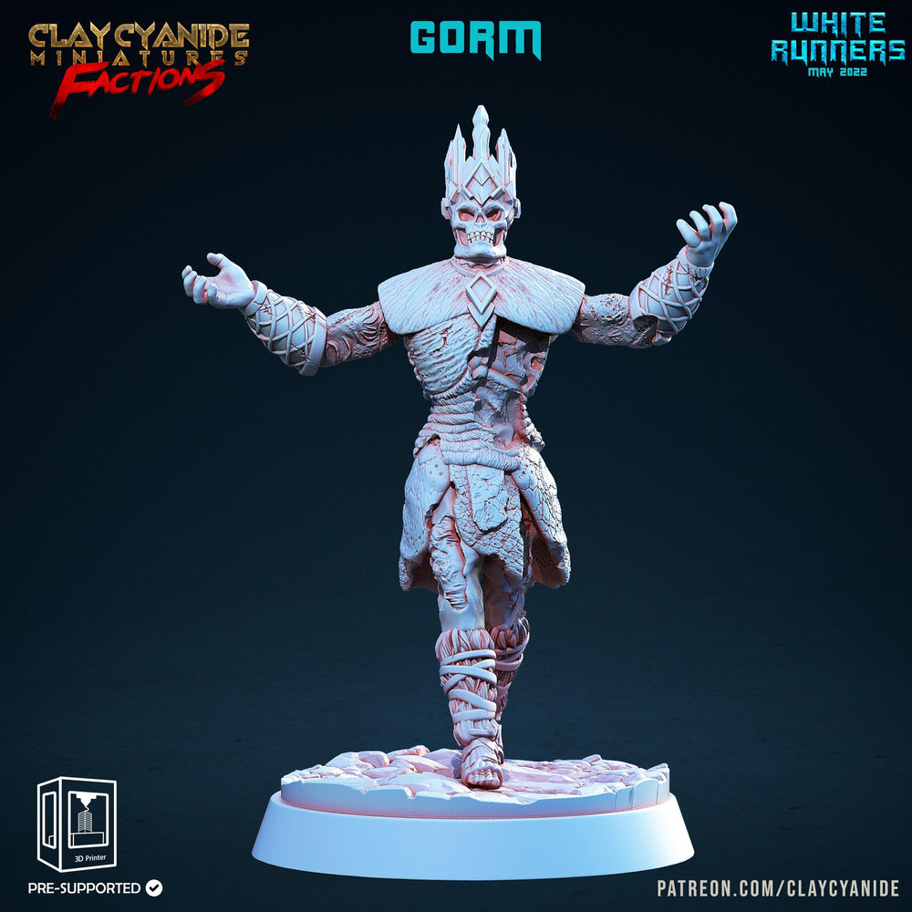 3D Printed Clay Cyanide White Runners Factions Tribes Ragnarok D&D (Online Only)