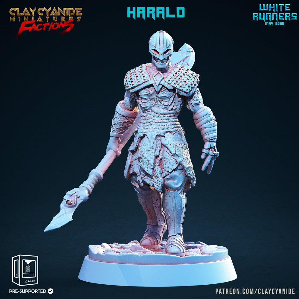 3D Printed Clay Cyanide White Runners Factions Tribes Ragnarok D&D (Online Only)